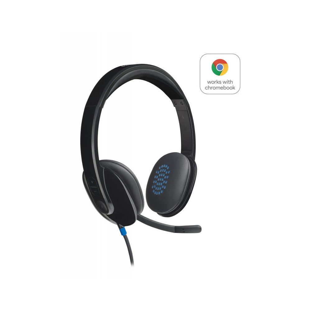 Logitech H540 Auriculares Alámbrico Diadema OficinaCentro de llamadas USB tipo A Negro