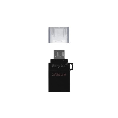 Kingston Technology DataTraveler microDuo3 G2 unidad flash USB 32 GB USB Type-A  Micro-USB 3.2 Gen 1 (3.1 Gen 1) Negro