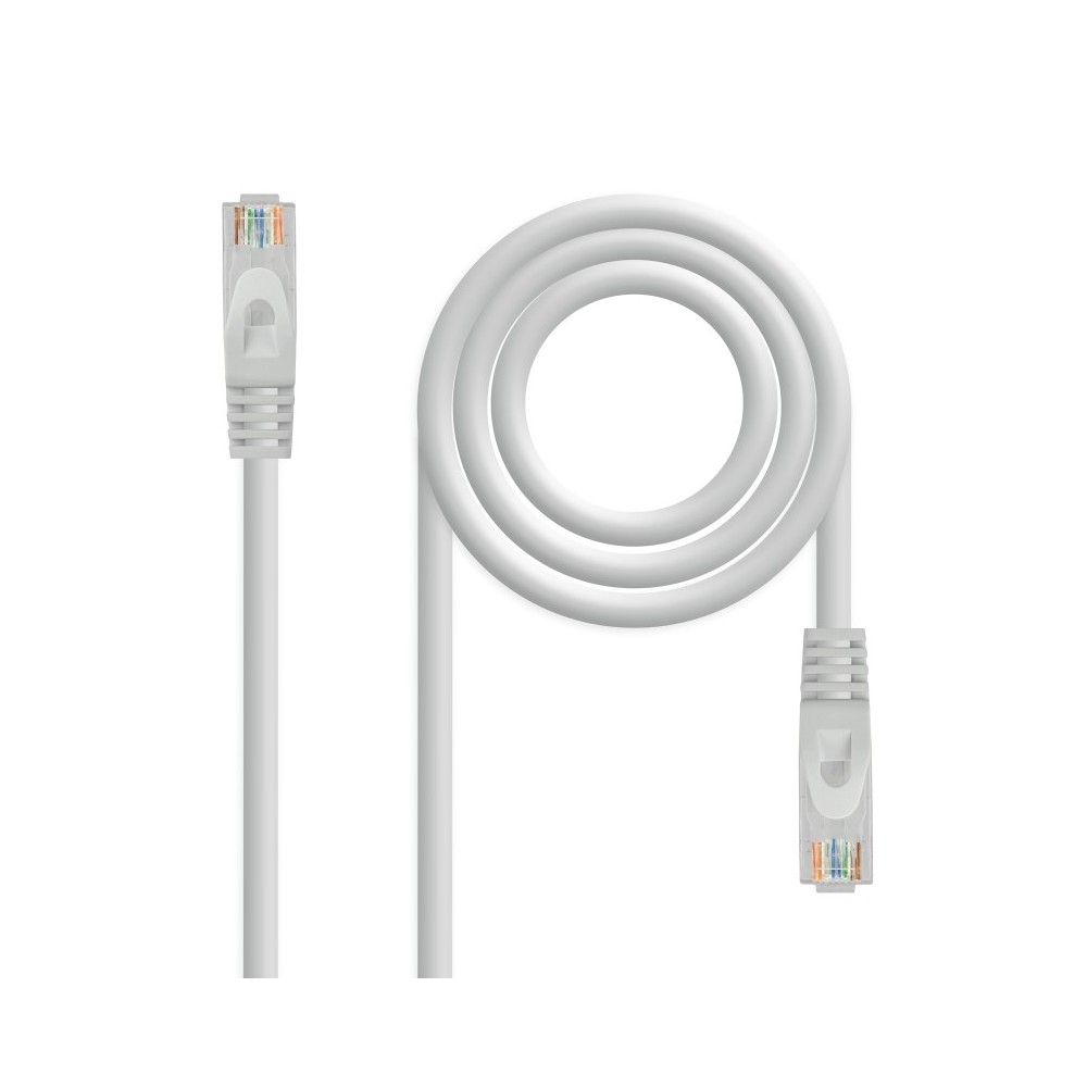 Nanocable Cable Red Latiguillo RJ45 LSZH CAT.6A UTP AWG24, Gris, 25 cm