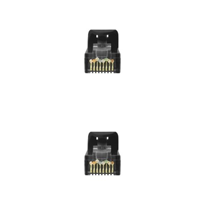 Nanocable Cable Red Latiguillo RJ45 LSZH CAT.6A UTP AWG24, Negro, 25 cm