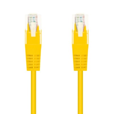 Nanocable Cable Red Latiguillo RJ45 CAT.6 UTP AWG24, Amarillo, 25 cm