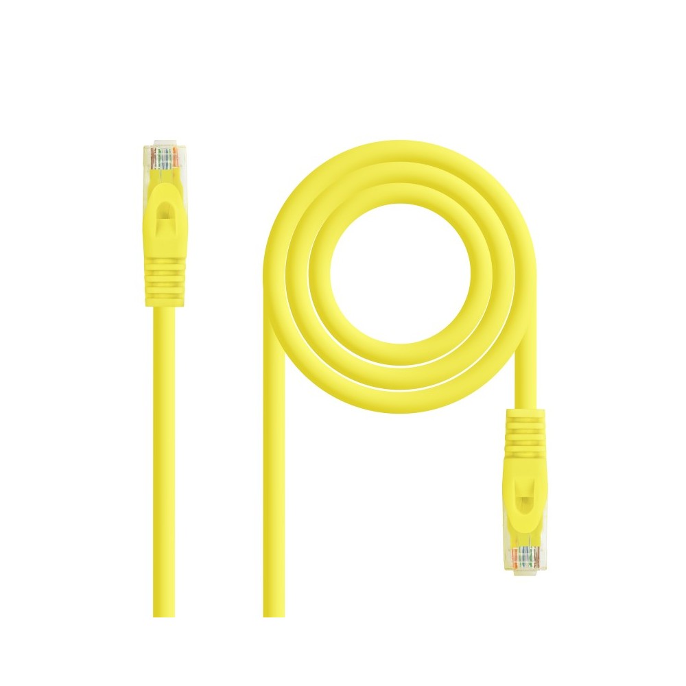 Nanocable Cable Red Latiguillo RJ45 LSZH CAT.6A UTP AWG24, Amarillo, 30 cm