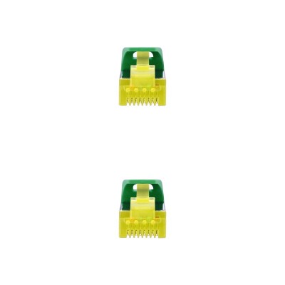 Nanocable Cable Red Latiguillo RJ45 LSZH CAT.6A SFTP AWG26, Verde, 30 cm