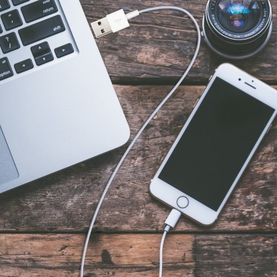 Nanocable Cable Lightning a USB-A, LightningM -USB AM, Blanco, 50 cm