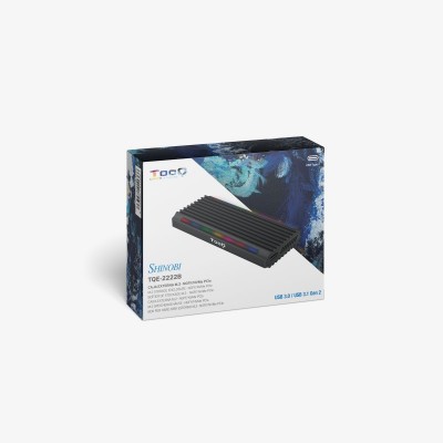 TooQ Shinobi Caja externa para unidad de estado sólido (SSD) Negro M.2
