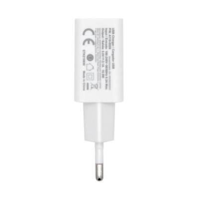 AISENS Cargador USB 10W Alta Eficiencia, 5V2A, Blanco