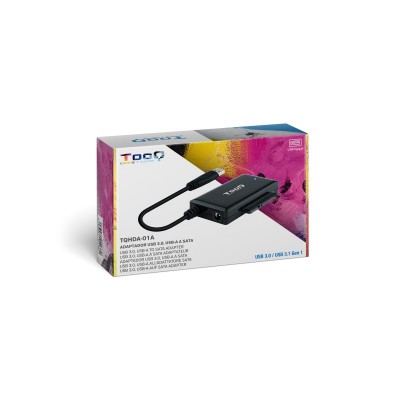 TooQ TQHDA-01A base de conexión para disco duro USB 3.2 Gen 1 (3.1 Gen 1) Type-A Negro