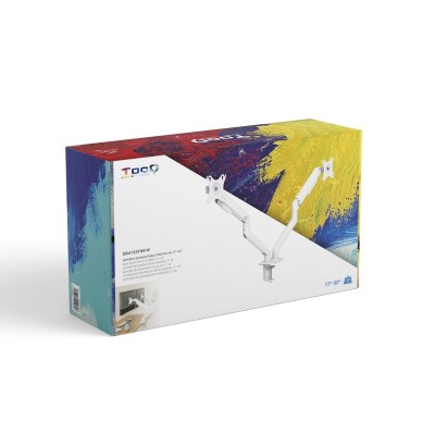 TooQ DB4132TNR-W soporte para monitor 81,3 cm (32") Blanco Escritorio