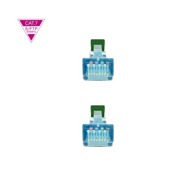 Nanocable Cable de Red Cat.7 600MHZ LSZH SFTP PIMF AWG26, Verde, 25 cm