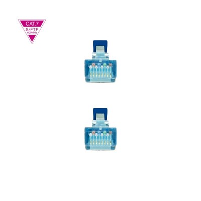 Nanocable Cable de Red Cat.7 600MHZ LSZH SFTP PIMF AWG26, Azul, 25 cm