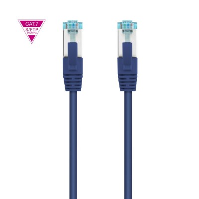 Nanocable Cable de Red Cat.7 600MHZ LSZH SFTP PIMF AWG26, Azul, 30 cm