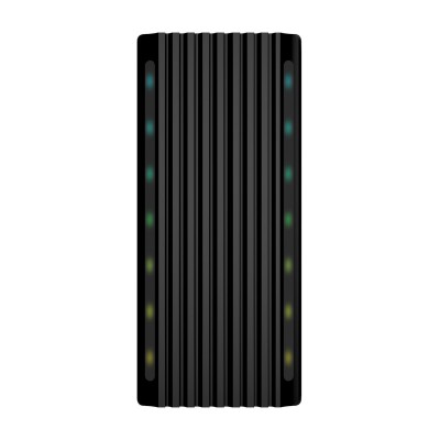 AISENS Caja Externa M.2 RGB Gaming ASM2-RGB012B SATANVMe A USB3.1 Gen2, Negra