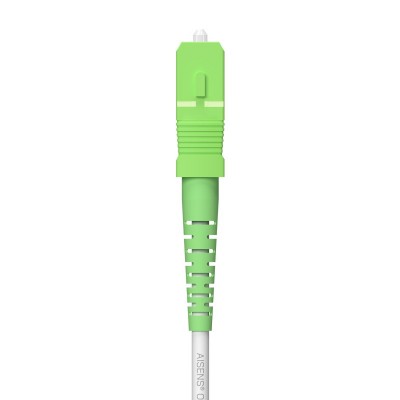 AISENS Cable Fibra Óptica Latiguillo G657A2 3.0 9125 SMF Simplex CPR DCA LSZH, SCAPC-SCAPC, Blanco, 300 m