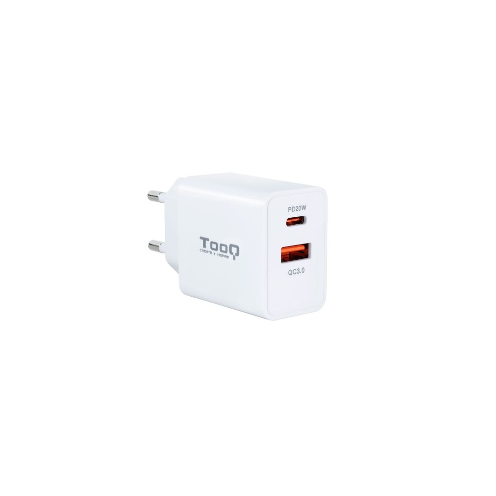 TooQ TQWC-2SC04WT cargador de dispositivo móvil Universal Blanco Corriente alterna Carga rápida Interior