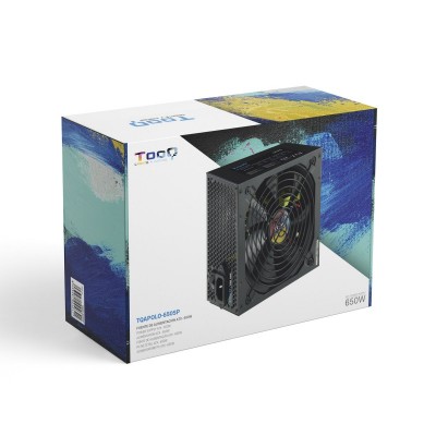TooQ TQAPOLO-650SP unidad de fuente de alimentación 650 W 20+4 pin ATX ATX Negro