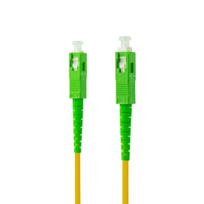 Nanocable Cable de Fibra Óptica SCAPC a SCAPC Monomodo Simplex LSZH, Amarillo, 1 m