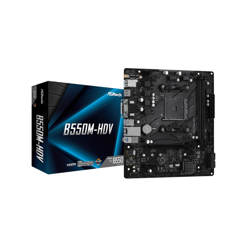Asrock B550M-HDV AMD B550 Zócalo AM4 micro ATX