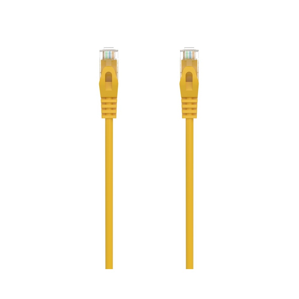 AISENS Cable de Red Latiguillo RJ45 LSZH Cat.6A 500 Mhz UTP AWG24, Amarillo, 2.0M