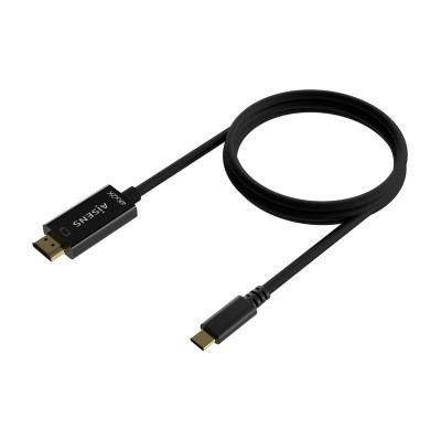 AISENS Cable Conversor USB-C A HDMI 4K@30Hz, USB-CM-HDMIM, Negro, 1.8M