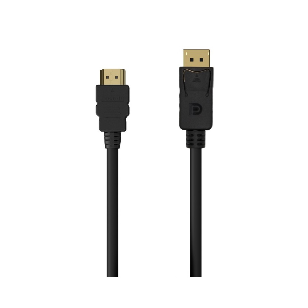 AISENS A125-0551 adaptador de cable de vídeo 1,5 m DisplayPort HDMI tipo A (Estándar) Negro
