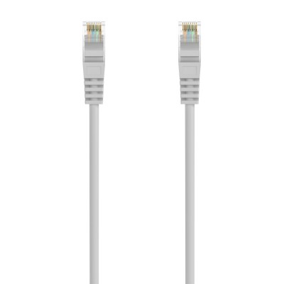 AISENS Cable de Red Latiguillo RJ45 LSZH Cat.6A 500 Mhz UTP AWG24, Gris, 30CM