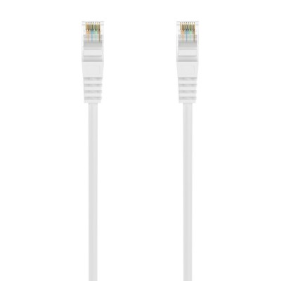 AISENS Cable de Red Latiguillo RJ45 LSZH Cat.6A 500 Mhz UTP AWG24, Blanco, 25CM
