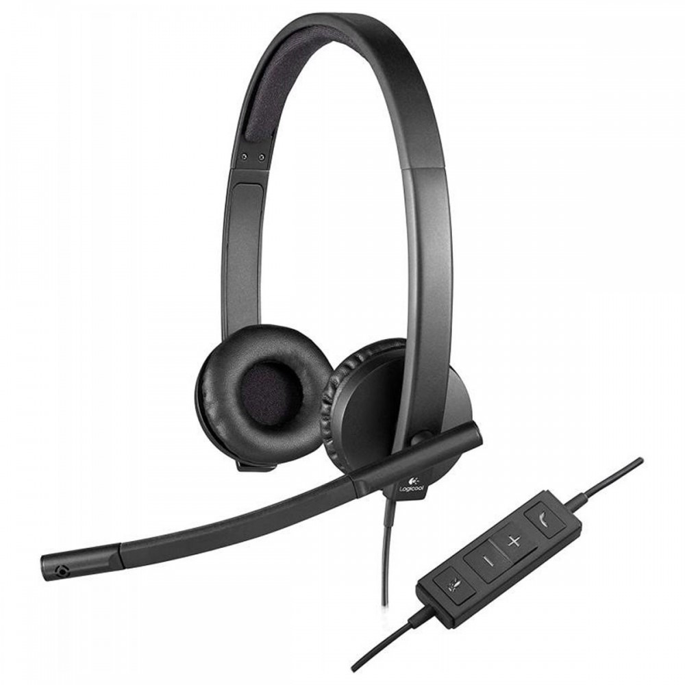 Logitech H570e Auriculares Alámbrico Diadema OficinaCentro de llamadas USB tipo A Negro