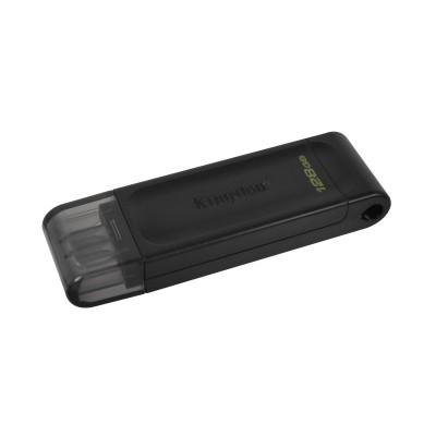 Kingston Technology DataTraveler 70 unidad flash USB 128 GB USB Tipo C 3.2 Gen 1 (3.1 Gen 1) Negro