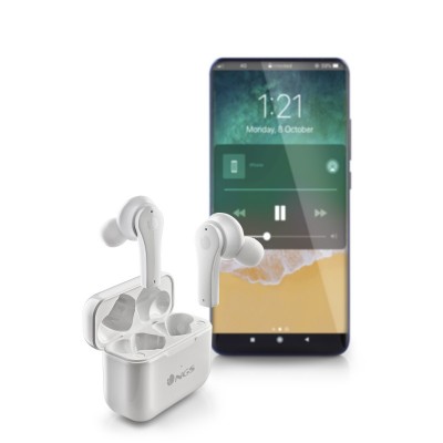 NGS ARTICA BLOOM Auriculares Inalámbrico Dentro de oído LlamadasMúsica USB Tipo C Bluetooth Blanco