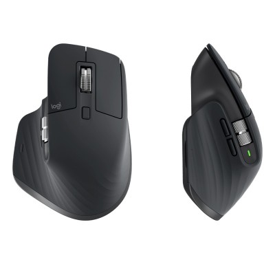 Logitech MX Master 3S ratón mano derecha RF Wireless + Bluetooth Laser 8000 DPI