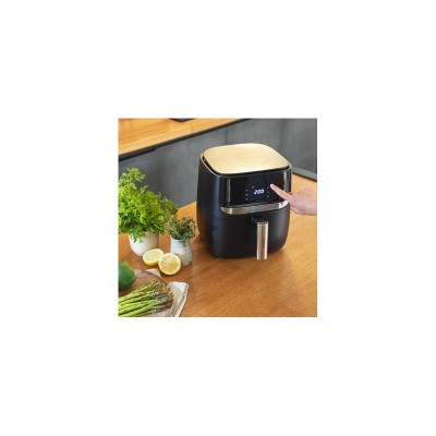 Cecotec 03214 freidora Sencillo 5,5 L Independiente 1700 W Freidora de aire caliente Negro, Acero