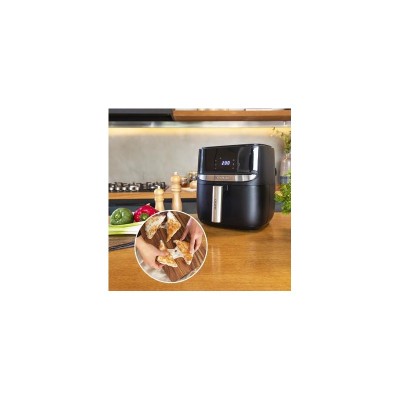 Cecotec 03214 freidora Sencillo 5,5 L Independiente 1700 W Freidora de aire caliente Negro, Acero