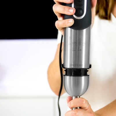 Cecotec 04062 licuadora 0,5 L Batidora de vaso 1000 W Negro, Acero inoxidable