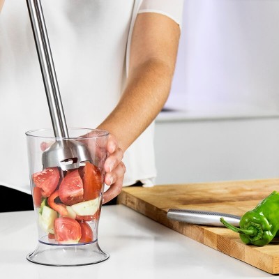 Cecotec 04062 licuadora 0,5 L Batidora de vaso 1000 W Negro, Acero inoxidable