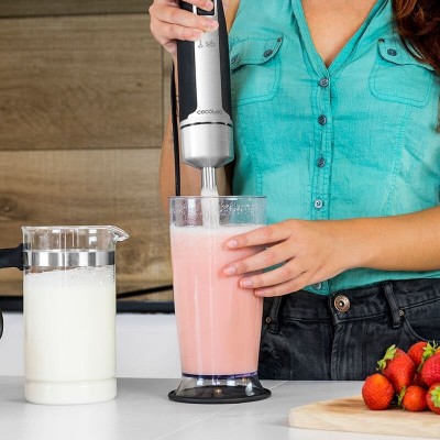 Cecotec 04064 licuadora Batidora de vaso 1500 W Negro, Acero inoxidable