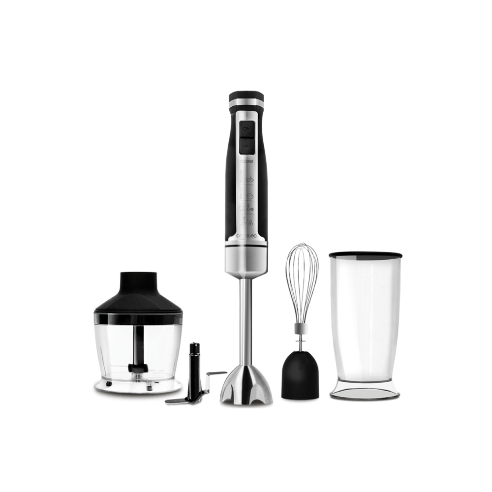 Cecotec 04065 licuadora 0,8 L Batidora de vaso 1500 W Negro, Acero inoxidable