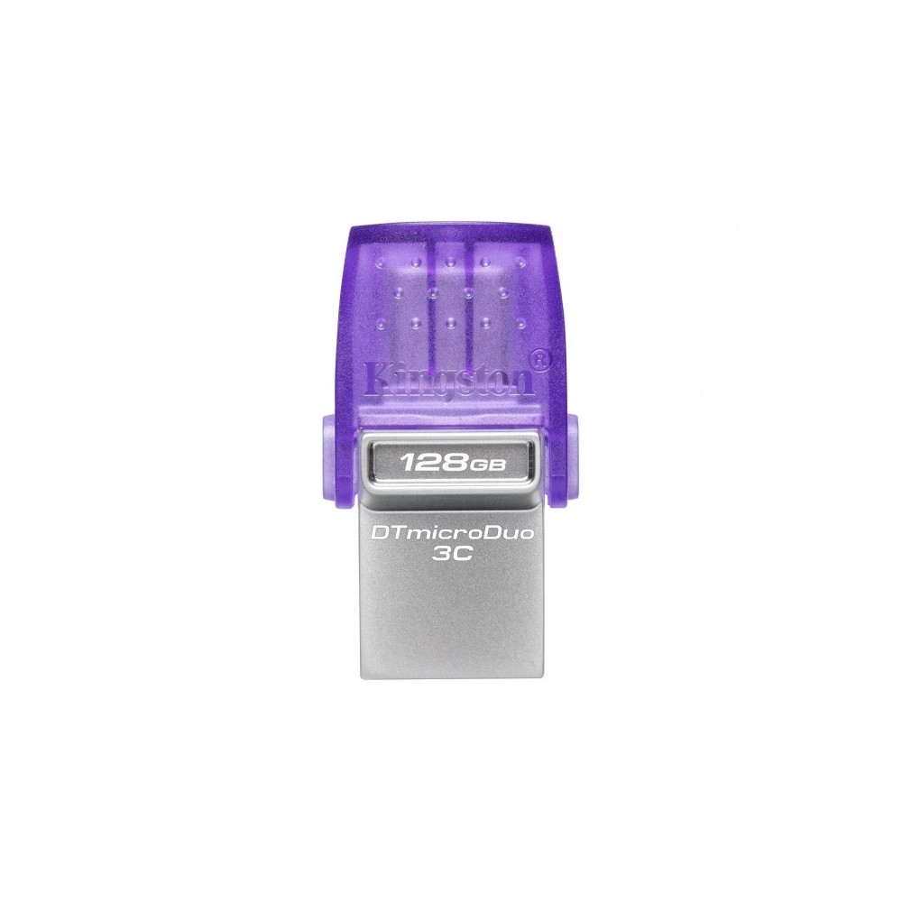 Kingston Technology DataTraveler microDuo 3C unidad flash USB 128 GB USB Type-A  USB Type-C 3.2 Gen 1 (3.1 Gen 1) Acero inoxida