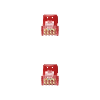 Nanocable Cable Red Latiguillo RJ45 LSZH CAT.6A UTP AWG24, Rojo, 30 cm