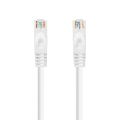 Nanocable Cable Red Latiguillo RJ45 LSZH CAT.6A UTP AWG24, Blanco, 25 cm