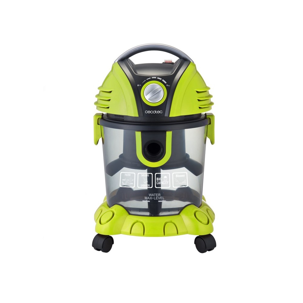Cecotec Conga Wet&Dry 15 L Aspiradora de tambor Seca y húmeda 1400 W Sin bolsa