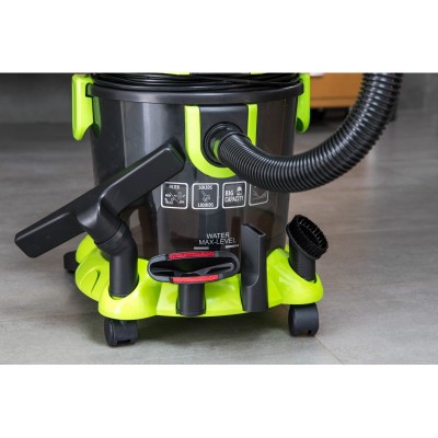 Cecotec Conga Wet&Dry 15 L Aspiradora de tambor Seca y húmeda 1400 W Sin bolsa