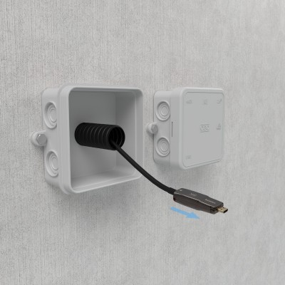 AISENS Cable Hdmi V2.1 AOC Desmontable Ultra Alta Velocidad  Hec 8K@60Hz 4K@120Hz 4:4:4 48Gbps, AM-DAM, Negro, 20M