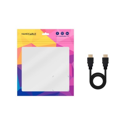 Nanocable Cable HDMI V2.0 4K@60Hz 18Gbps AM-AM, 1 m, Negro