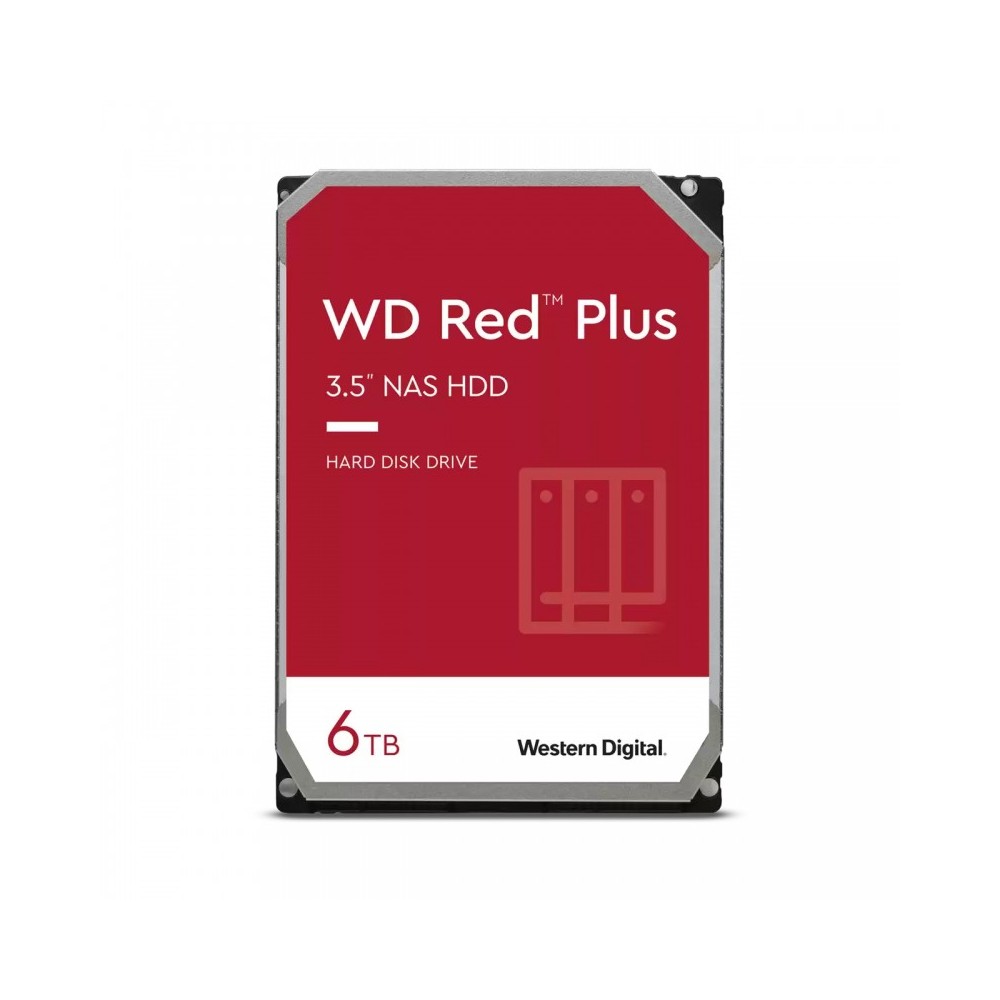 Western Digital Red Plus WD60EFPX disco duro interno 3.5" 6 TB Serial ATA III