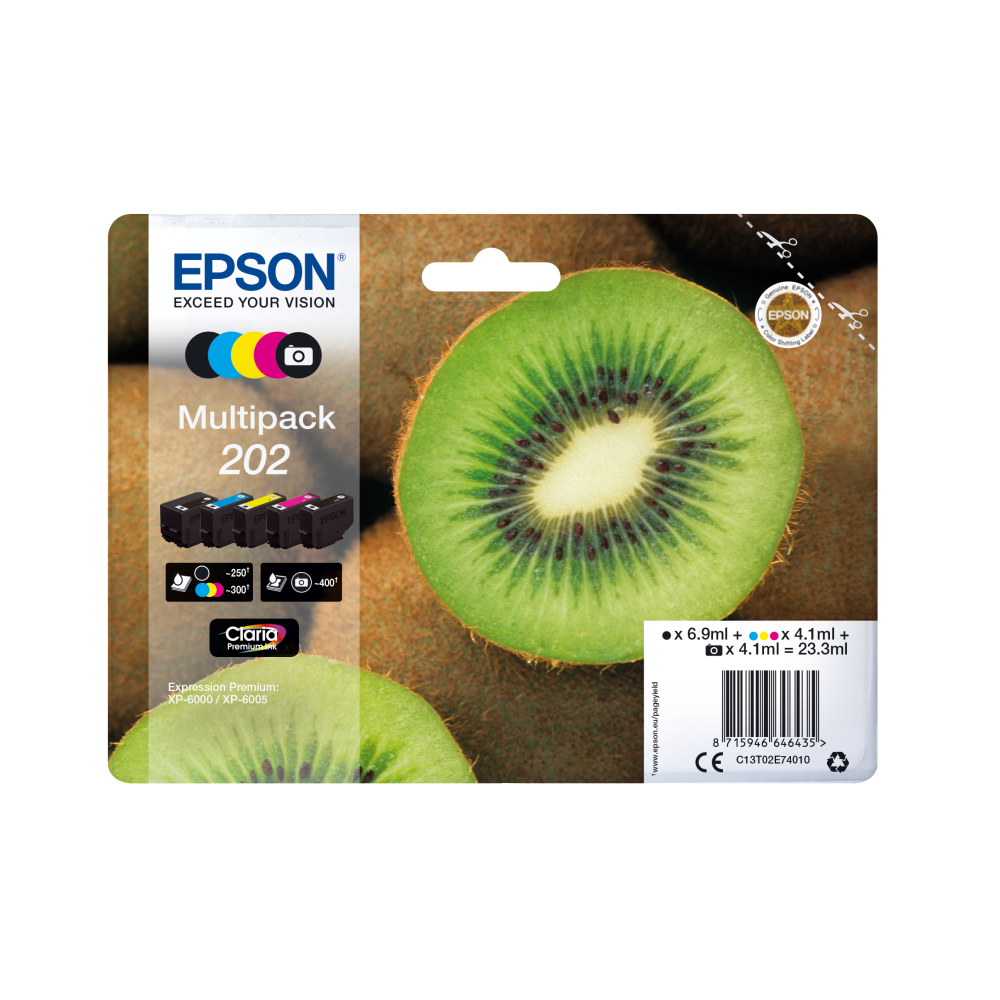 Epson Kiwi Multipack 5-colours 202 Claria Premium Ink