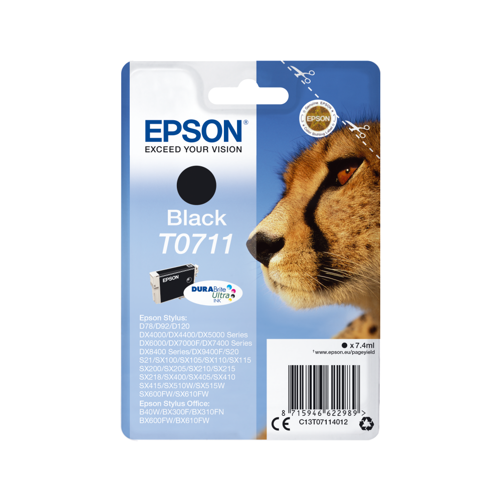 Epson Cheetah Cartucho T0711 negro