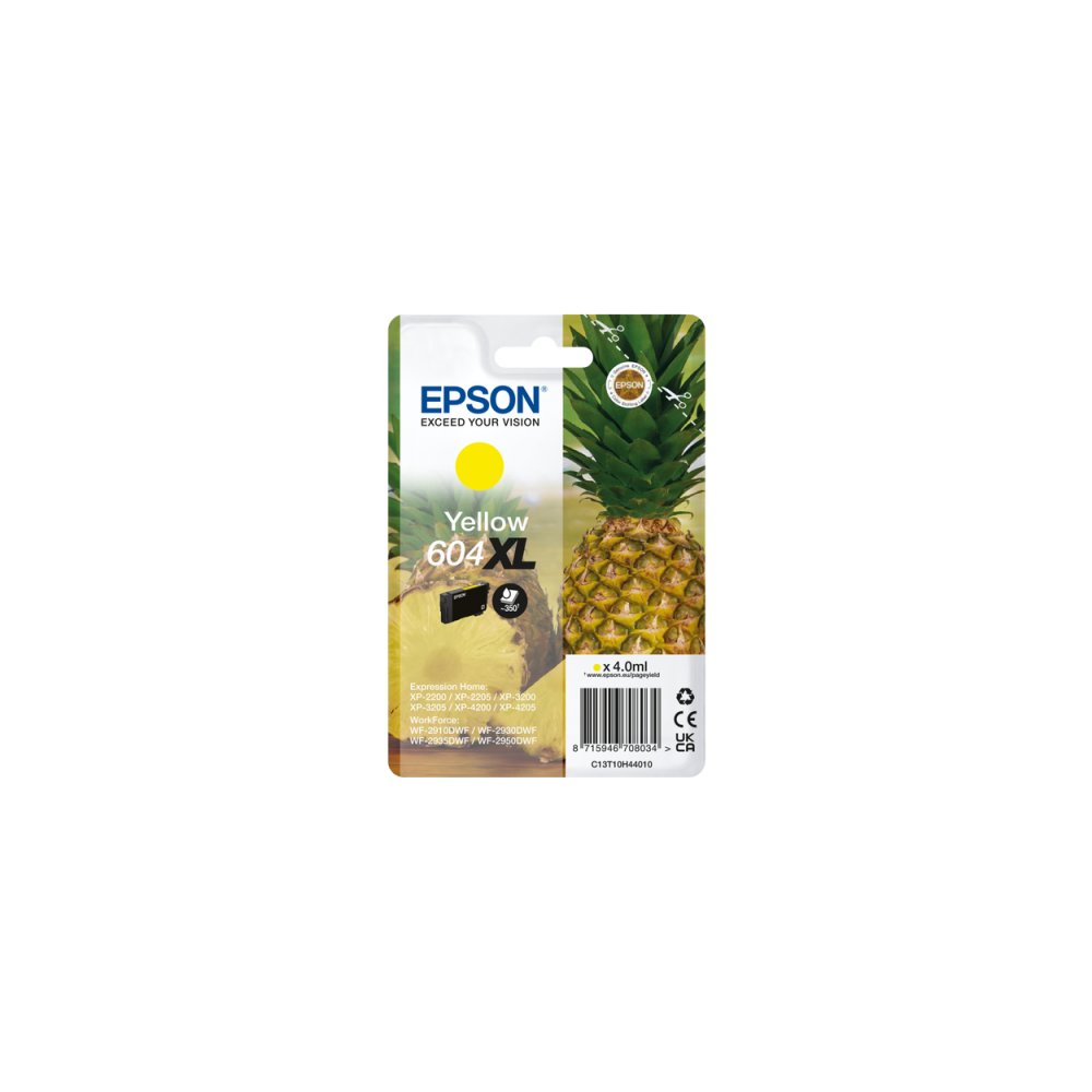 Epson 604XL cartucho de tinta 1 pieza(s) Original Alto rendimiento (XL) Amarillo