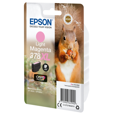 Epson Squirrel Singlepack Light Magenta 378XL Claria Photo HD Ink