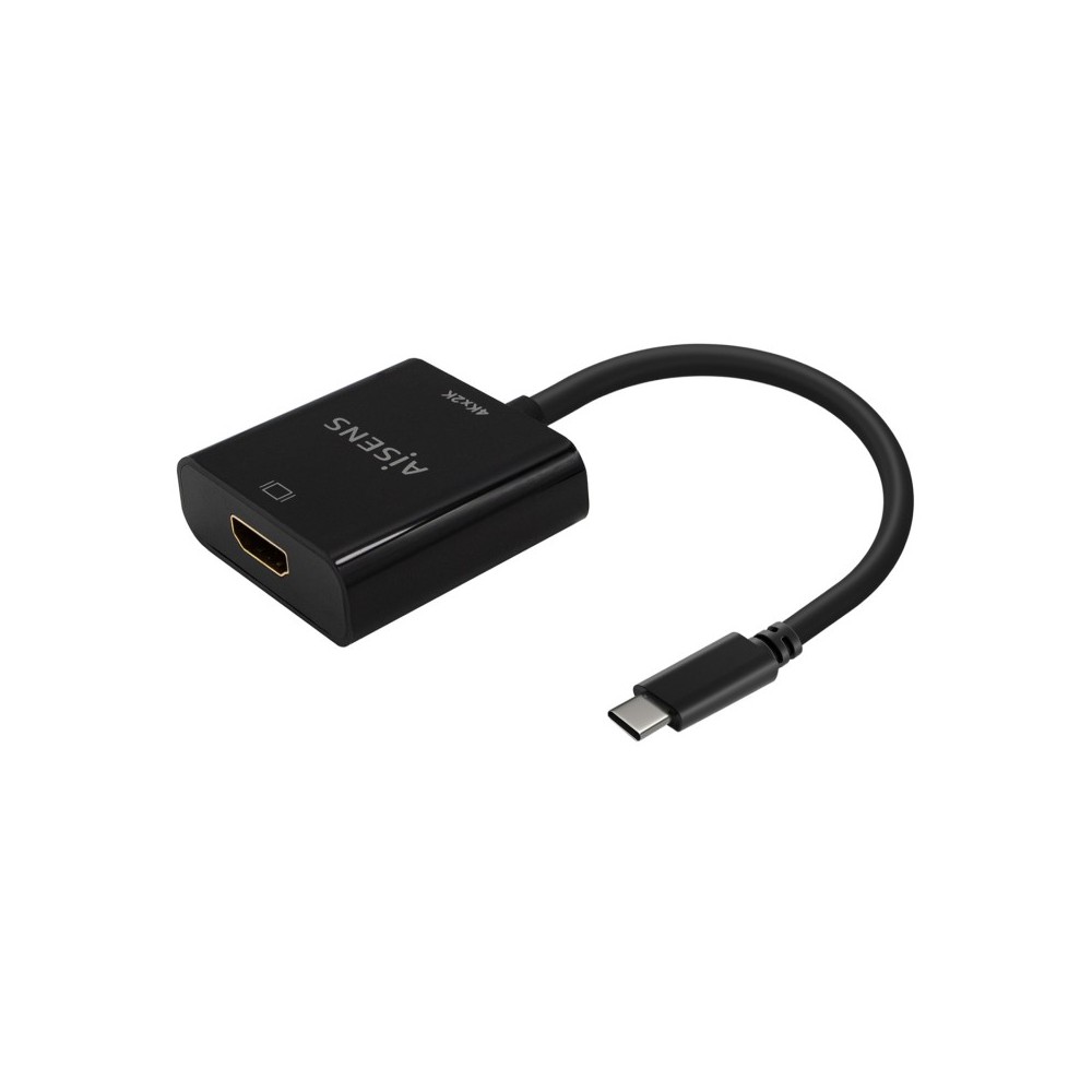 AISENS Conversor USB-C A HDMI 4K@30Hz, USB-CM-HDMIH, Negro, 15cm