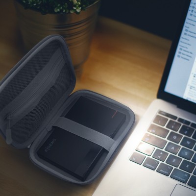 AISENS Estuche Protector para Caja Externa 2.5″, Gris